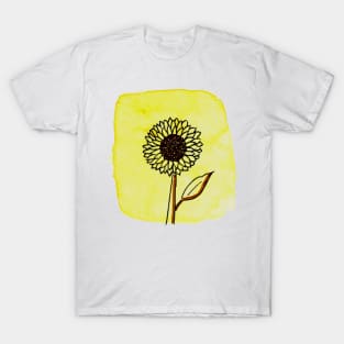 watercolor sunflower T-Shirt